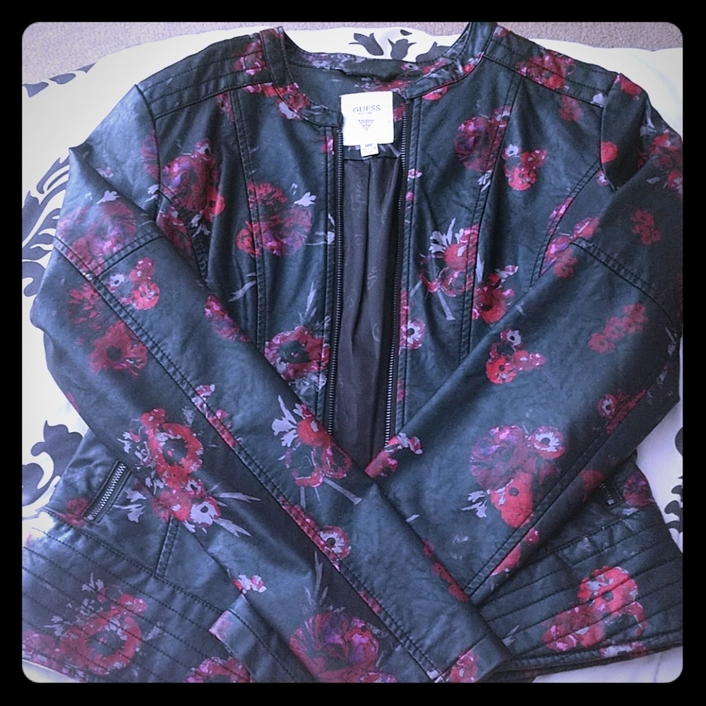 Rose leather jacket